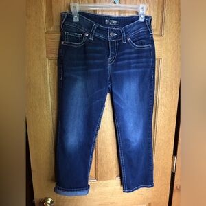 SILVER SUKI MID CAPRIS W30 L 221/2